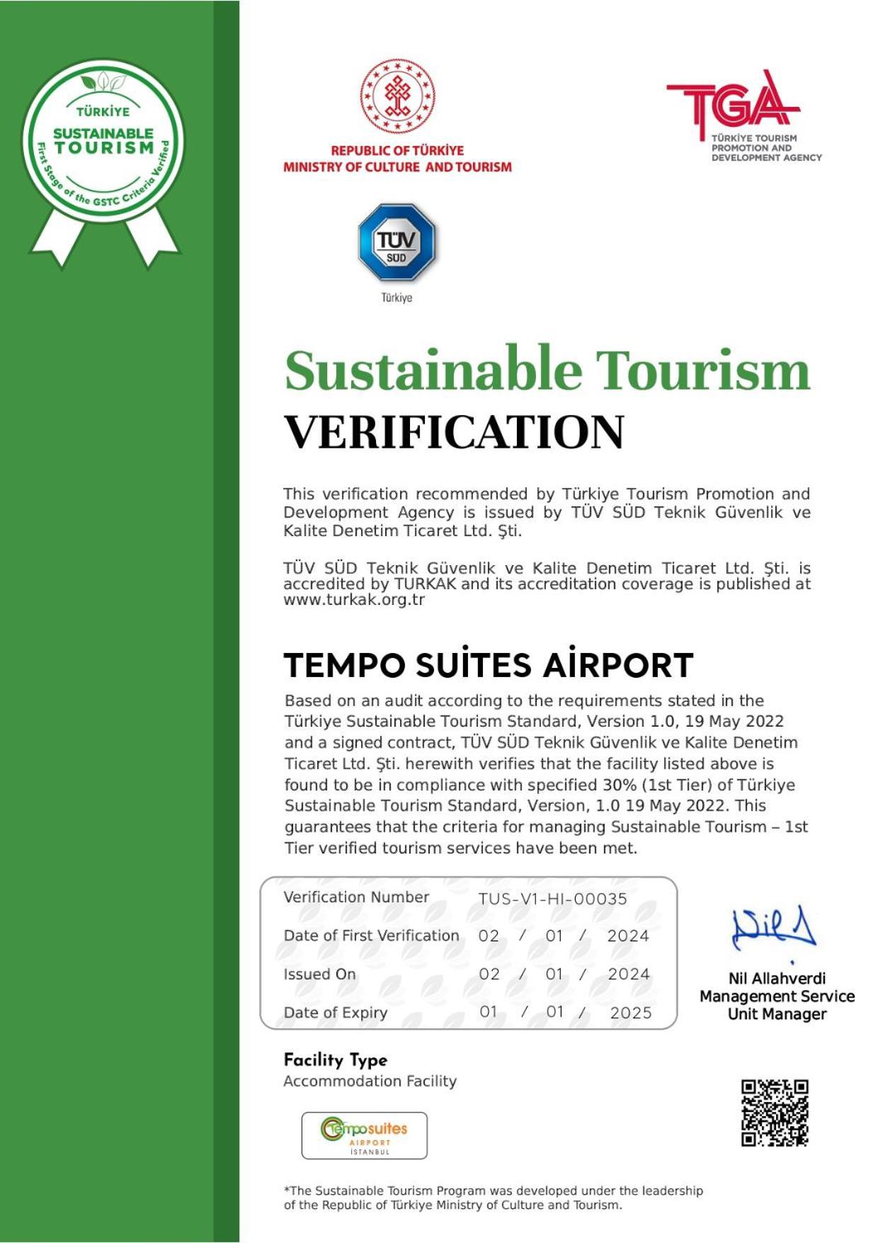 Tempo Suites Airport Стамбул Экстерьер фото